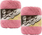 Bulk Buy: Lily Sugar 'n Cream 100% Cotton Yarn (2-Packs) ~ Solids ~ 4 oz. Super Size Skeins (Rose Pink SS #18046)2......