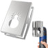 Square Slot Cutter for Dewalt & Milwaukee,Stainless Steel Square Hole Cutter Rectangle Slot Cutter,One Step Cut-in Single Gang Wall Boxes Outlet C...