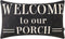 TRENDIN Farmhouse Porch Waist Pillow Cover 20x12 inch Black Word Welcome to Our Porch Throw Pillow Cover for Couch Sofa PL564TR...