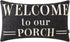 TRENDIN Farmhouse Porch Waist Pillow Cover 20x12 inch Black Word Welcome to Our Porch Throw Pillow Cover for Couch Sofa PL564TR...