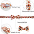 Dog Collar - Thanksgiving Turkey Dog Collar Gift Soft Bow Collar Adjustable Metal Buckle Dog Collar for Medium Dogs...