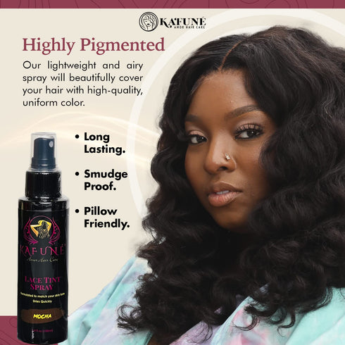 Lace Tint Spray for Wigs - Quick Lightweight Hair-Friendly Wig Tint Lace Spray for Melting Lace and Matching Complexion - for HD, Swiss, French La...