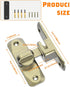 90/180 Degree Barn Door Lock, Small Flip Gate Latches Hardware, Door Security Sliding Door Latch Lock fo Cabinets, Barn Door, Bathroom, Gardenr Do...