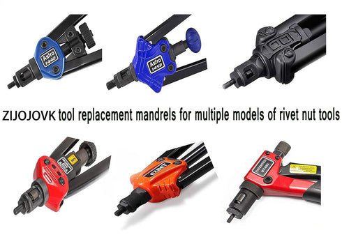 zision tool 3/8-16 Rivet Nut Tool Tip, Replacement Mandrel...