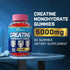 Creatine Monohydrate Gummies for Men & Women, Creatine Pre-Workout Gummies, Taurine&B6, Increase Strength, Energy & Endurance Chewable Creatine Gu...