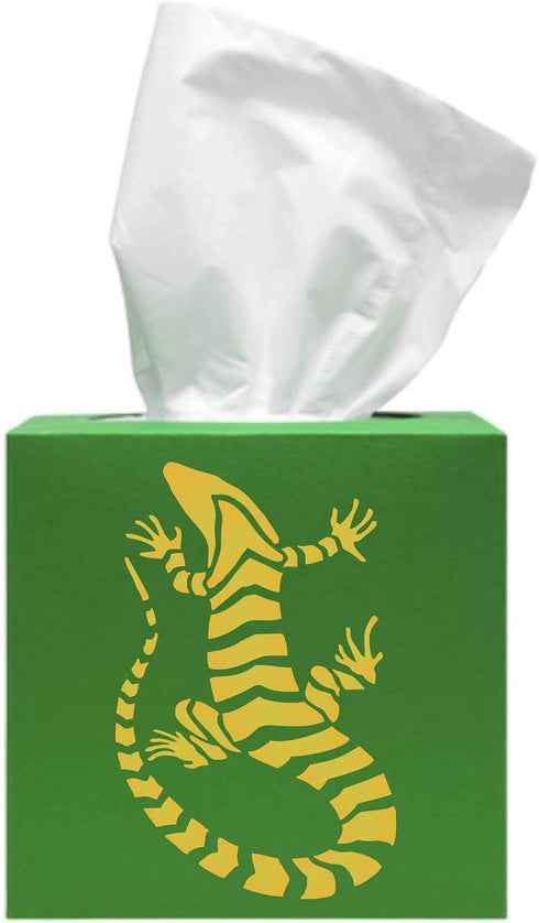 Striped Lizard, 6.5 x 10.5 inch (L) - Banded Gecko Reptile Stencils for Painting Template...