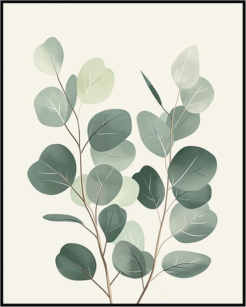 Posterizer 1 pcs-plant leaves-Chic Dainty art for plant lovers 12-Floral & Botanical Art-Workplace & Office Art-Living Room Bedroom Decor- unframe...