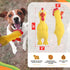 Rubber Crazy Chicken Dog Toy, 100% Natural & Durable Latex Dog Squeaky Toys, Soothes, Entertains & Promotes Wellness, Funny Puppy Toys for Small, ...