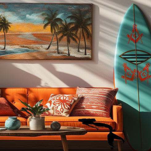 Masonic Freemason Square Stencil Template 8.5x11 Inches - Reusable for Painting on Walls, Wood, Glass & Crafts...