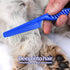4 Different Kinds of Flea Combs, Stainless Steel Round Teeth Dog Cat Lice Combs, Durable Fine Tooth Pet Tear Stain Remover Tool (Blue)...