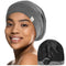 YANIBEST Silk Satin Bonnet Hair Wrap for Sleeping, Adjustable Slouchy Beanie for Women, Silk Lined for Curly Hair and Braids, Dark Grey...