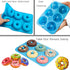 LIHUILAI 3 Pack Silicone Donut Mold - Food Grade Silicone Doughnut Baking Pan, Non-Stick Heat Resistant for 6 Full Size Donuts Cake Biscuit Bagels...