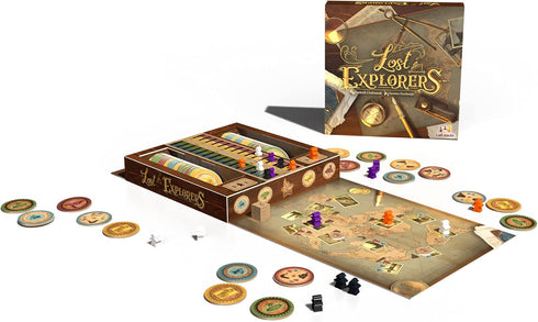 Lost Explorers Board Game - Embark on a Worldwide Quest to Discover a Lost World! Strategy Game for Kids & Adults, Ages 10+, 2-4 Players, 35 Minut...