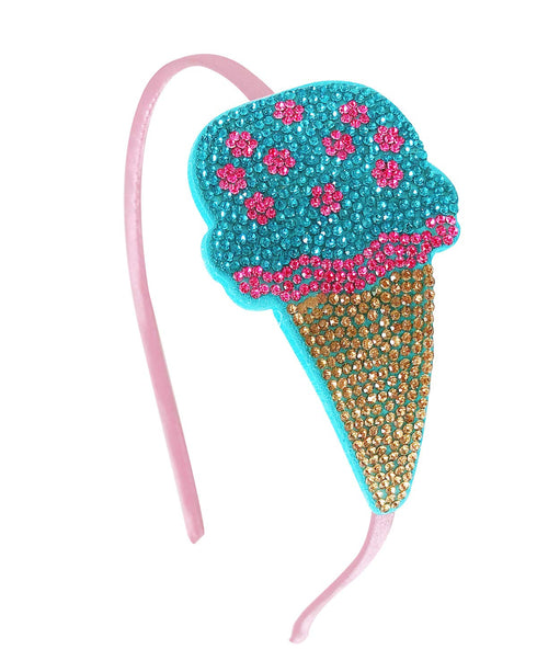 Bowbear Crystal Party Headband, Ice Cream...