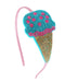 Bowbear Crystal Party Headband, Ice Cream...
