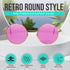 SunnyPro Retro Round Sunglasses Small Colored Lens Hippie Glasses...