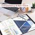 Small Binder with Sleeves, 5.5x8.5 Mini Binder with Sleeves - Presentation Books 5.5x8.5, 40-Pocket Displays 80 Half Size Pages or 5.5 x 8.5 Mini ...