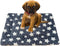 Soft Pad Dog Bed Mat, Thicken Warm, Star Pattern, Reversible, Fluffy Pet Dog Sleeping Mattress, Blue, Large...