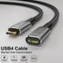 CABLEDECONN USB4 8K Cable 0.8M Thunderbolt 4 Compatible USB 4 Type-c Male to Female Extension Cable Ultra HD 8K@60Hz 100W Charging 40Gbps Data Tra...