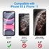 JETech Privacy Screen Protector for iPhone 11 and iPhone XR 6.1-Inch, Anti Spy Tempered Glass Film, 2-Pack......