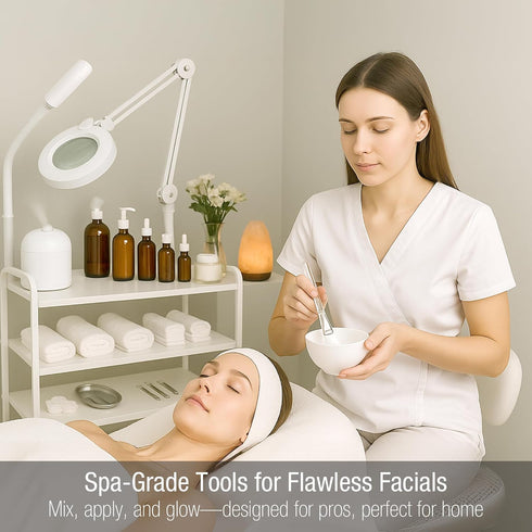 APPEARUS Facial Mask Silicone Mixing Bowl Set – 6-Piece Spa Skincare Kit with 3 Mixing Bowls, Brush & Spatulas – Reusable, Microwave & Dishwasher ...