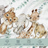 African Safari Jungle Animals Eucalyptus Leaf Changing Pad Cover Baby Girl Boy, Giraffe Elephant Leopard Lion Zebra Diaper Change Table Sheet Soft...