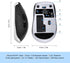 cimetech Wireless Bluetooth Mouse, Computer Mouse, Slim Noiseless Optical Wireless Mice with 2400 DPI Compatible for Laptop, ipad, Mac (BT4.0+2.4G...