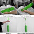 DELUX Microfiber Duster, 100 inches Extendable, Bendable Head, Green...