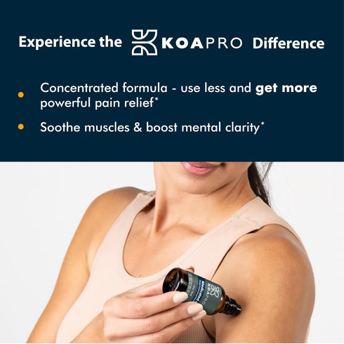 KOAPRO Medicated & Menthol Oil, Potent Joint & Muscle Pain Relief Rub, Sore Muscle Massage Oil to Help Alleviate Pains, Migraine, Headache, Swelli...