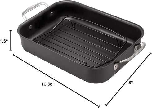 HIC Kitchen Rectangular Wire Roasting Rack, Nonstick...