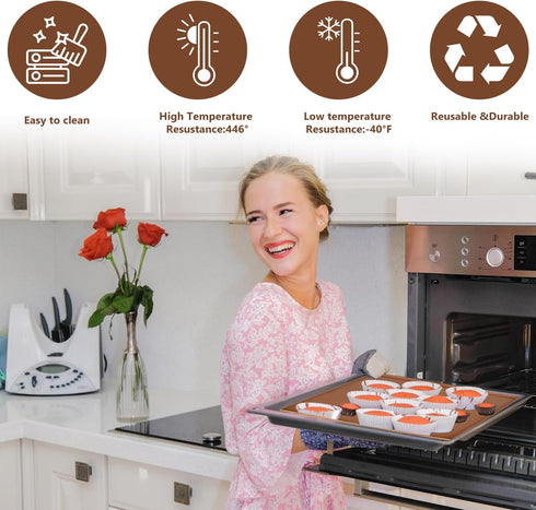 Silicone Dehydrator Trays Reusable Nonstick Silicone Tray Liner Compatible with Cosori CP267-FD Multi-purpose Silicone Trays for Fruit Vegetables ...