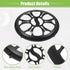 ACROPIX Universal 8" Car Speaker Grills Cover Round 8 Inch Audio Speaker Subwoofer Guard Protector Case with Mounting Screws ABS Black - Pack of 4...
