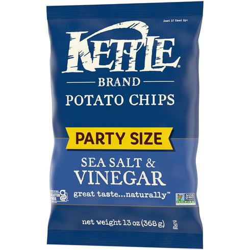 Kettle Brand Potato Chips Sea Salt & Vinegar Kettle Chips, 13 Oz...