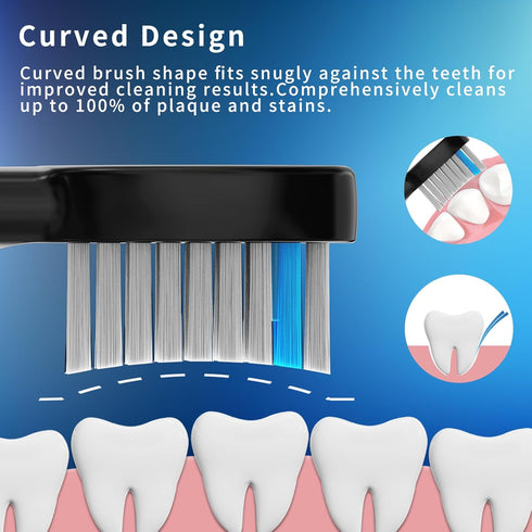 Toothbrush Replacement Heads Compatible with Waterpik Sonic Fusion SF01 SF02 / Sonic Fusion 2.0 SF03 SF04, 6 Pcs Replacement Toothbrush Heads with...