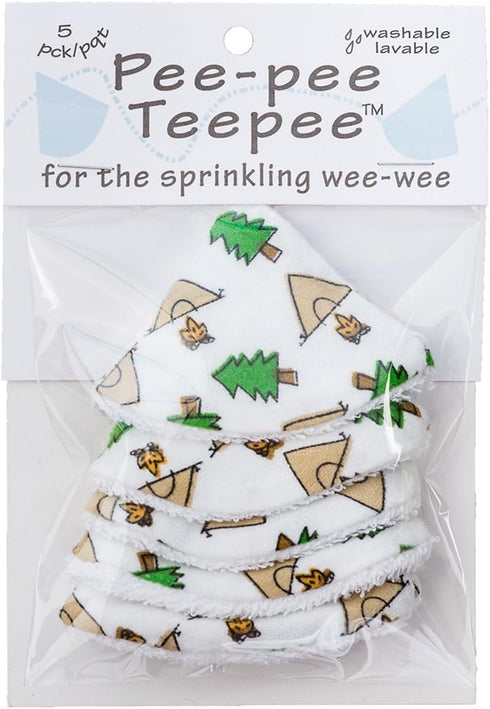Washable Cotton Pee-Pee Teepees That Shield Baby Boys Pee During Diaper Changes. Makes a Great add-on Gift for a Baby Shower Thanks to its Fun, Gi...