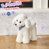 Athoinsu Realistic White Poodle Puppy Stuffed Animal Soft Adorable Hugging Puppy Dog Plush Toy Children's Day Holiday Birthday for Toddler Kids, 1...