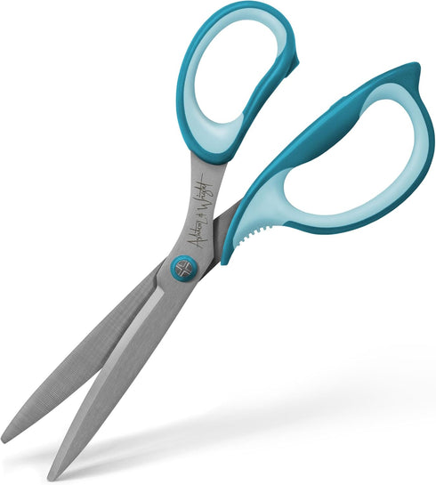 Ashton and Wright - Precision SG - Soft Grip Scissors for Office, Home, Kitchen, and Craft - 210mm / 8” - Steel Blades (Teal, Right Handed)...