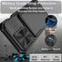 for iPhone 15 Pro Case Wallet with Card Holder (4-5 Cards) & Slide Camera Cover & Kickstand, Military Grade Drop Protection Rugged Shockproof Prot...