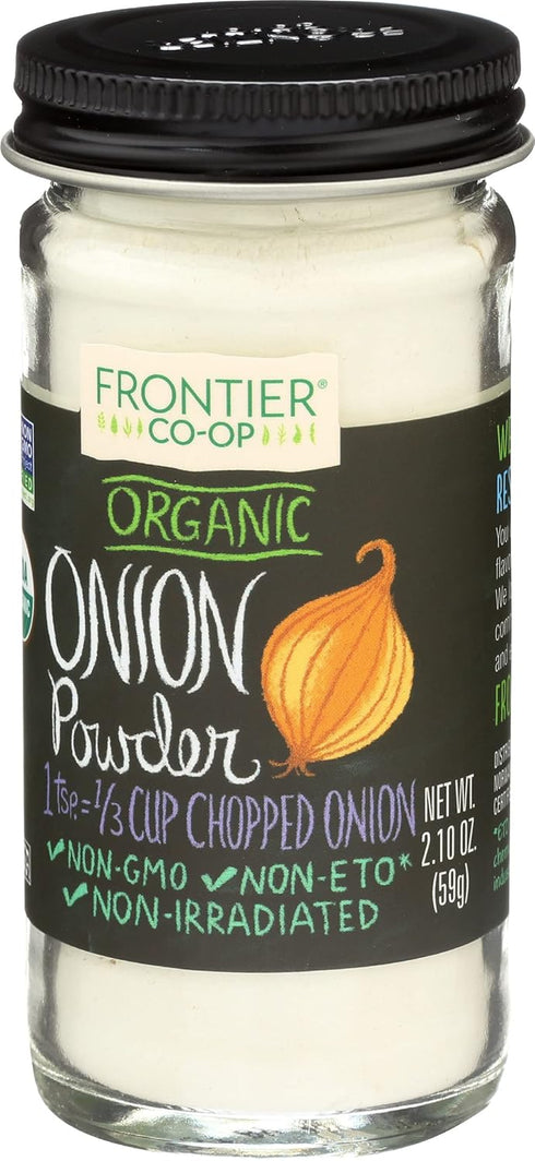 Frontier Herb Organic White Onion Powder, 2.1 oz...