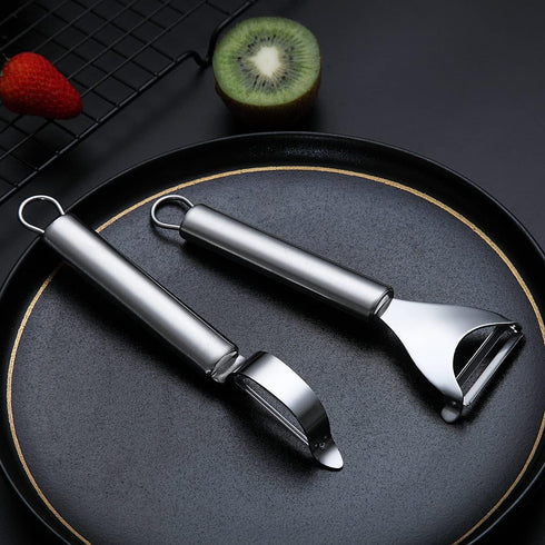 Potato Vegetable And Fruit Peelers For Kitchen,Kyraton Y Shaped And I Shaped Quality Stainless Steel Peelers,Sharp Blade And Ergonomic Non Slip Ea...