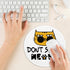 Funny Cat Mousepad, Round Mouse Pad with Stitched Edge Non-Slip Rubber Base, Office Gift Mouse Mat for Laptop Gaming Supplies, Don't Stress Mousep...