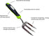 Garden Guru Stainless Steel Hand Weeder Fork Tool – Rust Resistant Stainless Steel – Ergonomic Handle – Great for Planting, Spreading Mulch, Weedi...