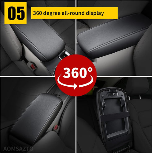AOMSAZTO Console Covers for 2013-2018 Altima Nissan Black Armrest Pad for Altima...