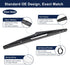 X AUTOHAUX Rear Windshield Wiper Blade Arm Set for Ford Focus MK3 11-18...