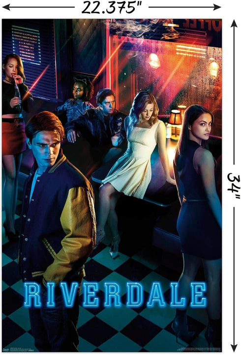 Trends International Riverdale - Key Art Wall Poster, 22.375" x 34", Poster & Mount Bundle...