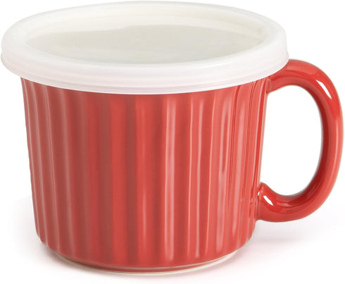 Good Cook Ceramic 18 Ounce Soup Dish, Red...