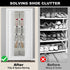 Over the Door 12 Pocket Hanging Shoe Organizer...