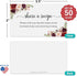 321Done Red Roses Request a Recipe Card (Set of 50) 3.5x2 White - Floral Share a Recipe Card for Bridal Shower Invitation, Keepsake, Heavy Cardsto...