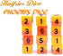 Gate Keeper Games and Dice: Halfsies Dice: Phoenix Dice - 12dc Fiery Orange & Yellow, Pearlescent Swirl, Resin Dice for Role Playing Games...