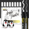 White Paint Pens, 8 Pack Dual Tip Acrylic Paint Markers, Ideal for Wood, Rock Painting, Canvas, Stone, Glass, Ceramic...